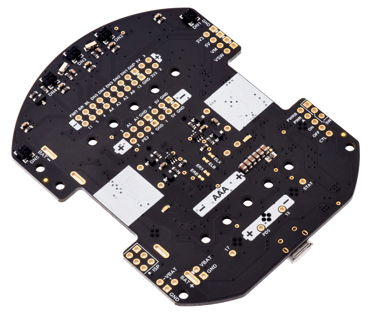 Pololu 3pi+ 32U4 OLED kontrolkort til at bygge 3pi+ robot med gearmotorer 4973