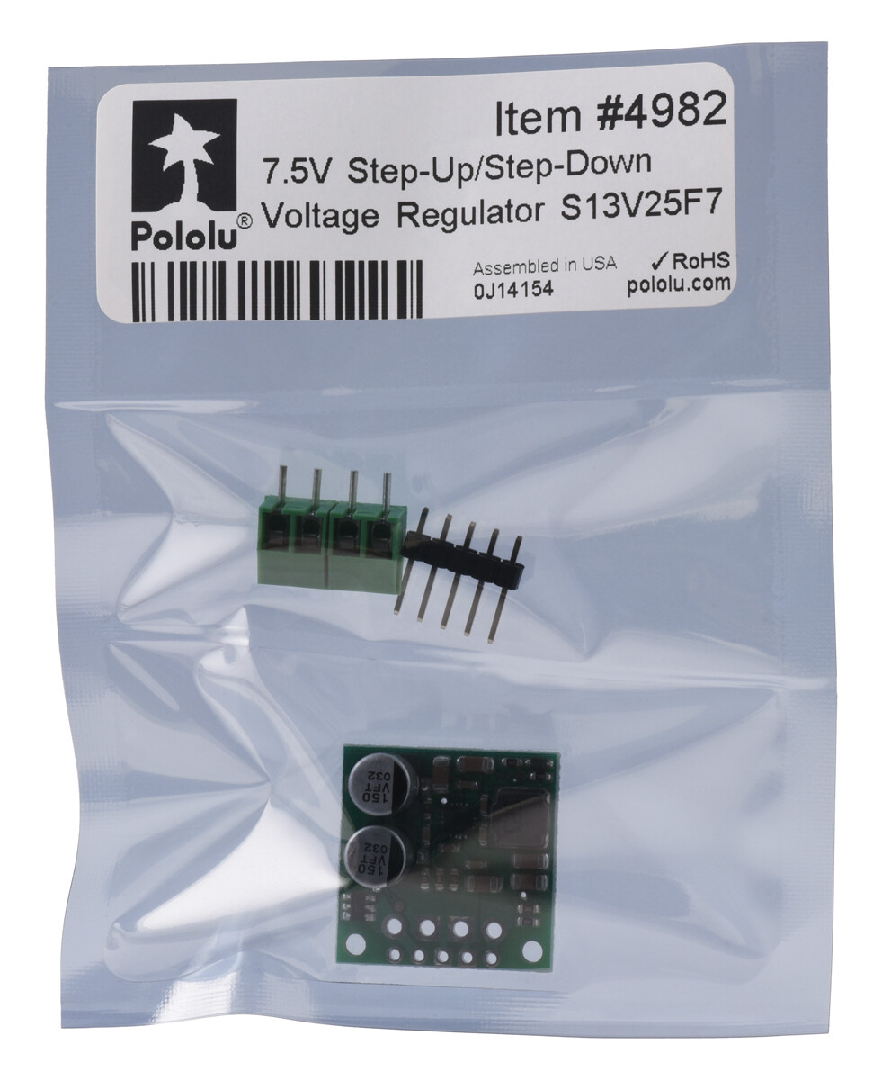 Pololu 7,5V 2,5A Step-Up/Step-Down Spanningsregulator S13V25F7 4982