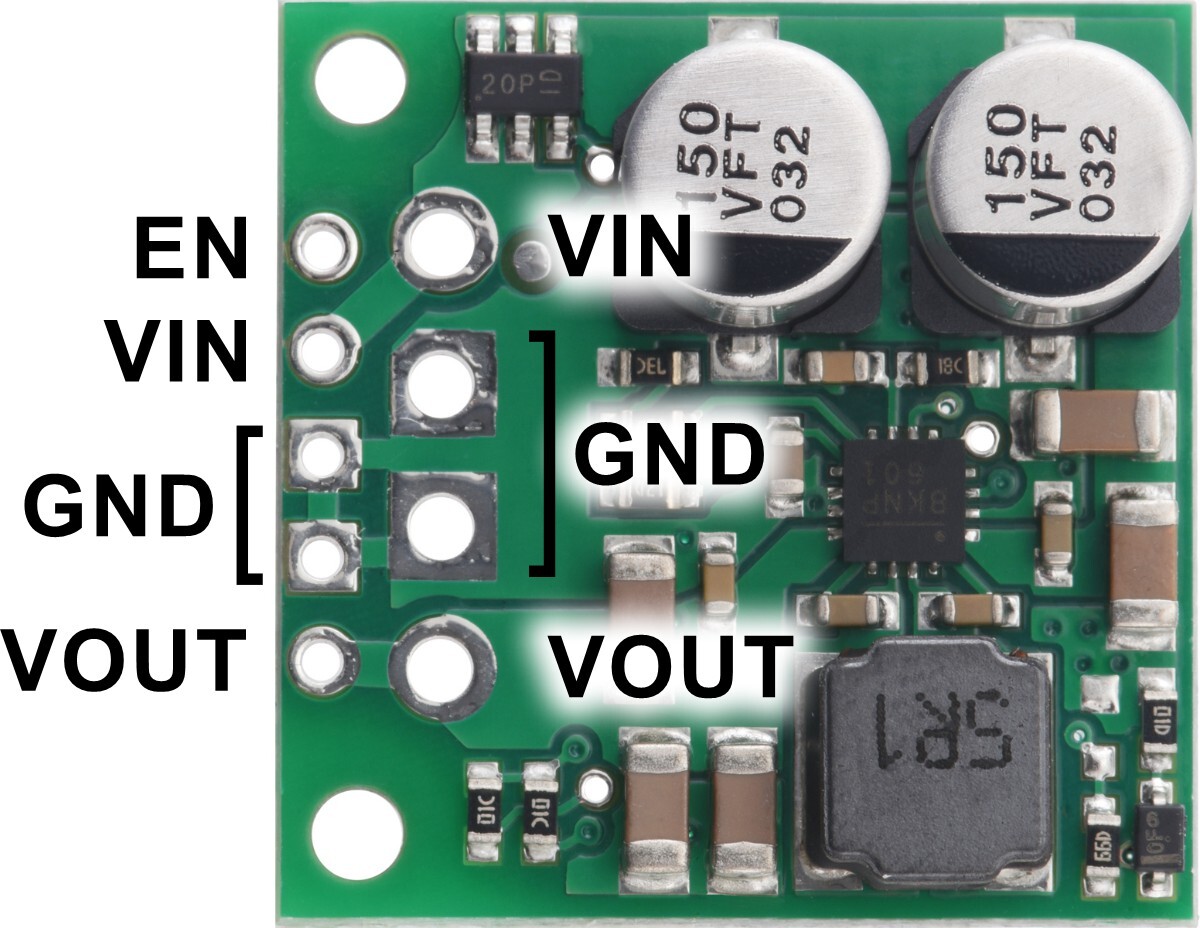 Pololu 9V 2,5A Step-Up/Step-Down Spanningsregulator S13V25F9 4983