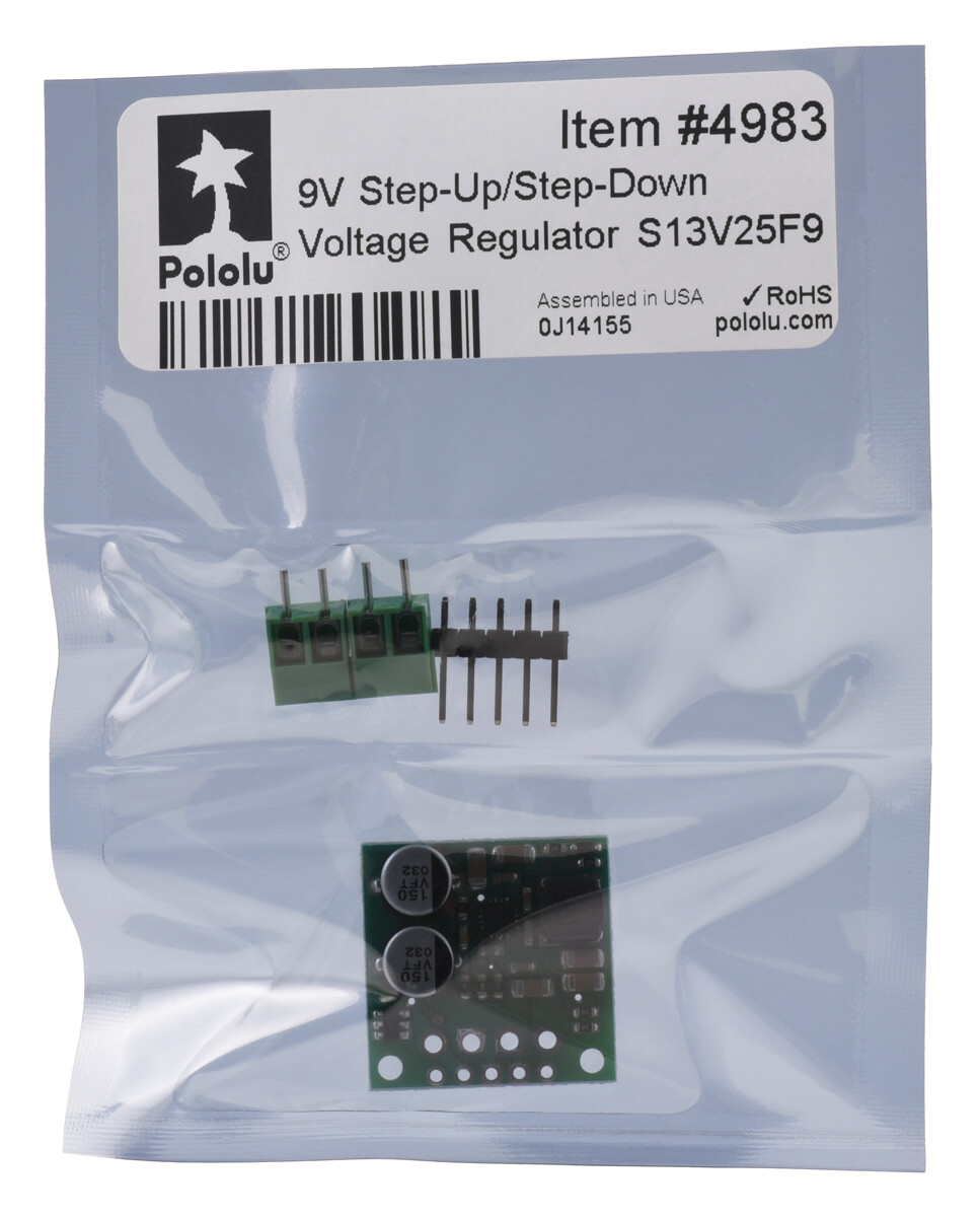 Pololu 9V 2,5A Step-Up/Step-Down Spanningsregulator S13V25F9 4983