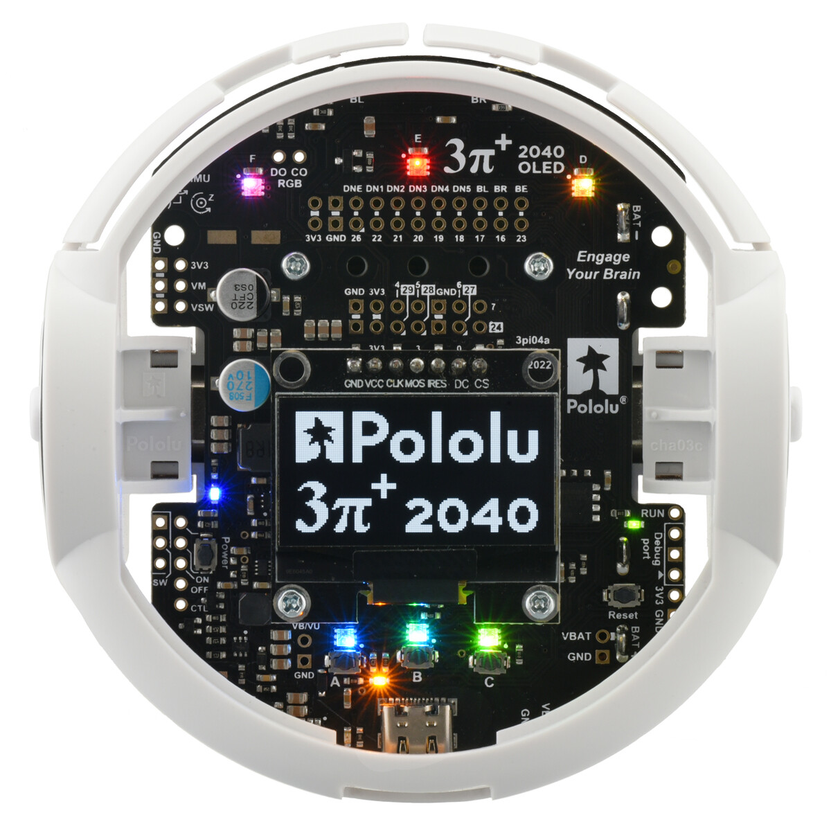 Pololu 3pi+ 2040 Robot Kit med 15:1 HPCB Motorer (Hyper Edition Kit) 5003