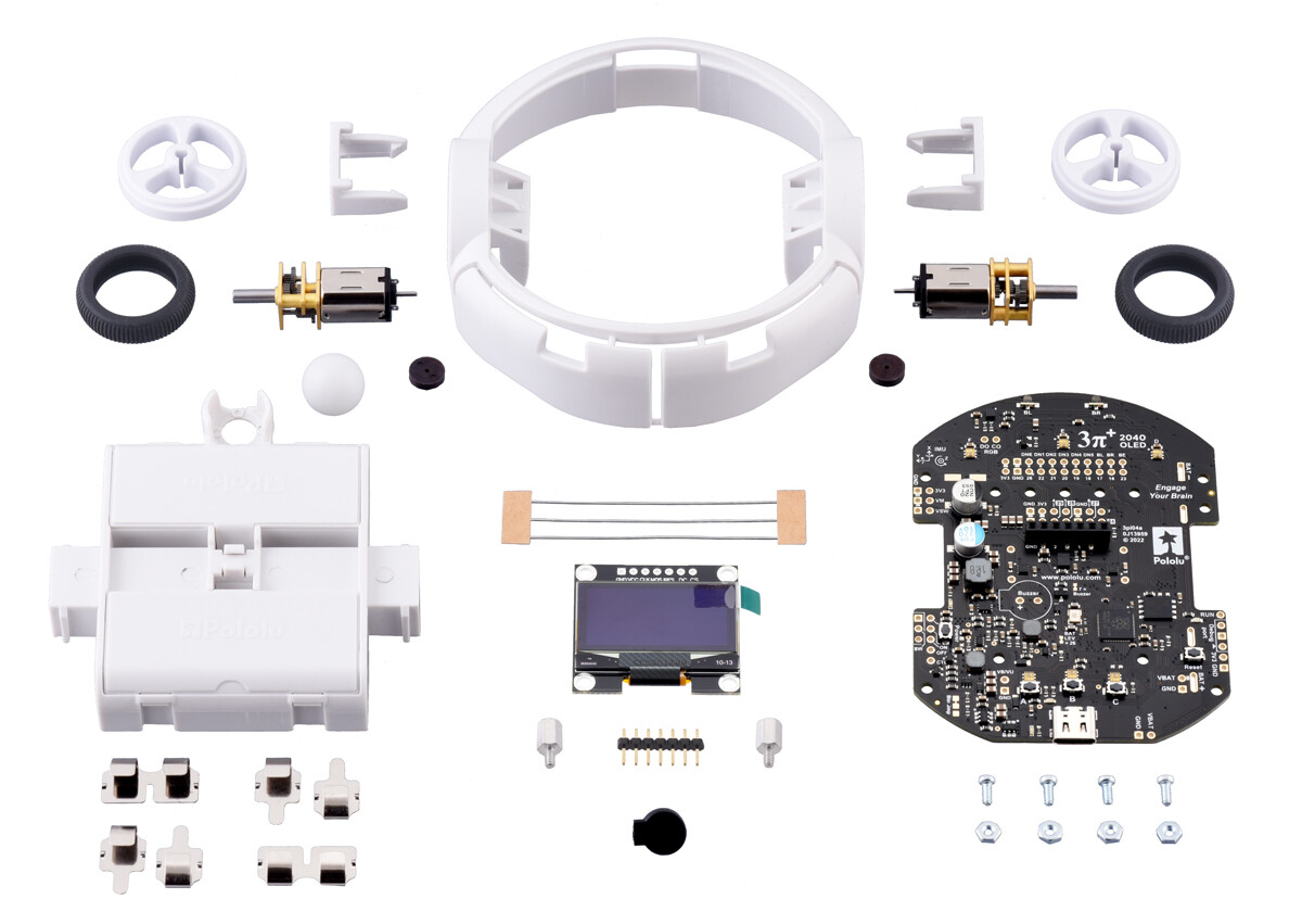 Pololu *TIDLIGE ADOPTENTER* 3pi+ 2040 Robot Kit med 30:1 MP motorer (Standard Edition Kit) 5004