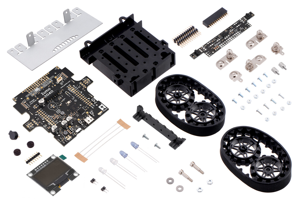 Pololu Zumo 2040 Robot Kit uden motorer baseret på Raspberry Pi RP2040 MCU 5010
