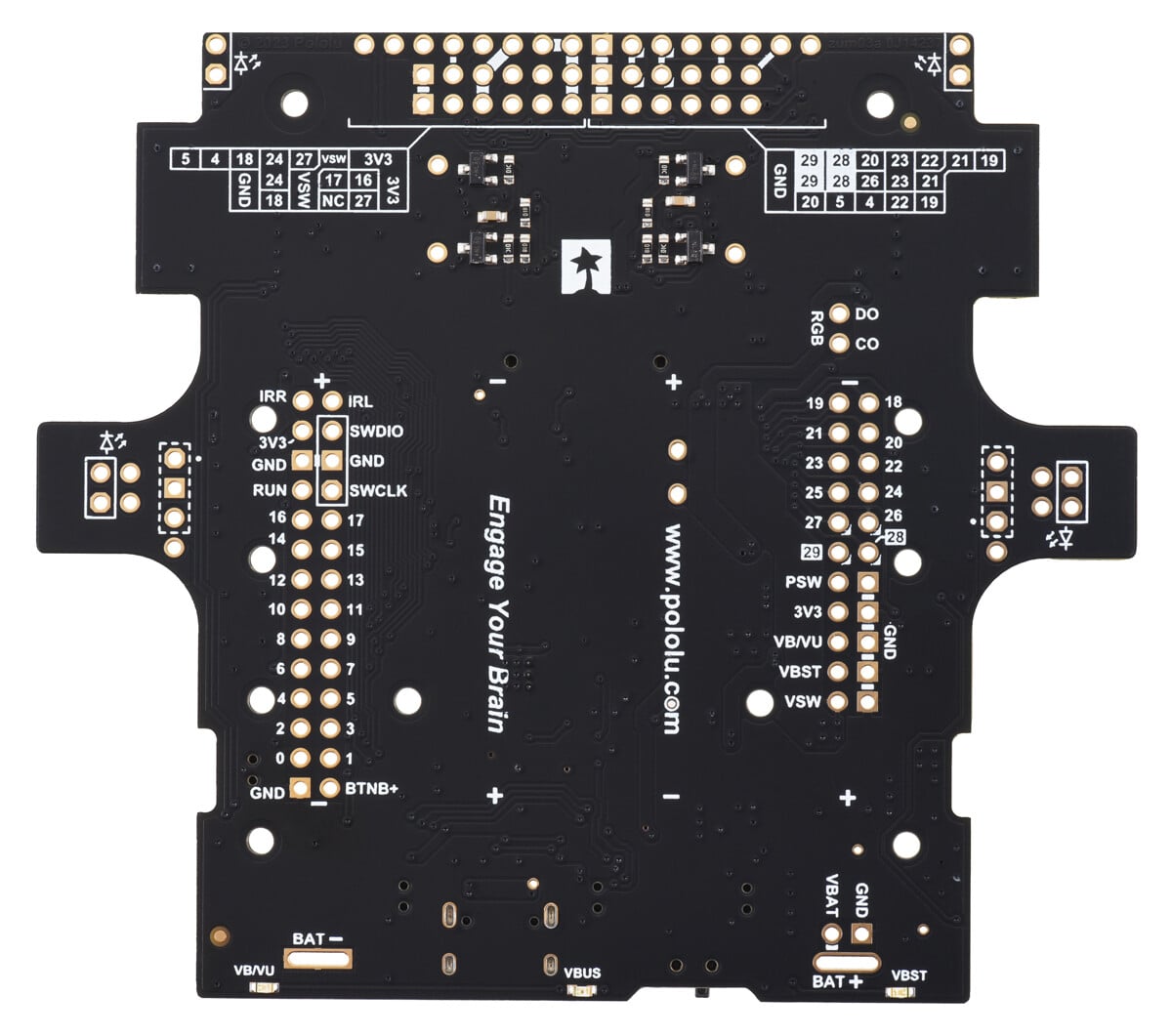 Pololu Zumo 2040 Robot (Samlet med 50:1 HP motorer) Baseret på Raspberry Pi RP2040 MCU 5011