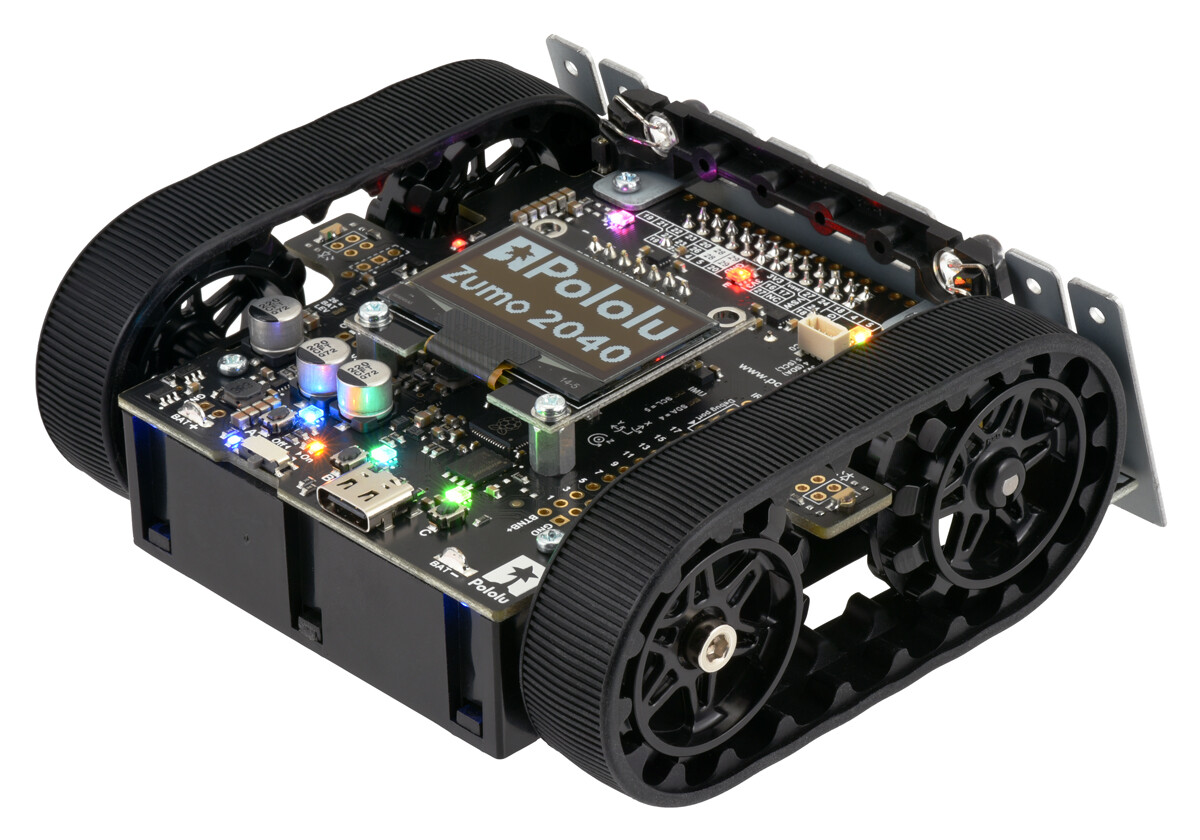Pololu Zumo 2040 Robot (Samlet med 75:1 HP motorer) Baseret på Raspberry Pi RP2040 MCU