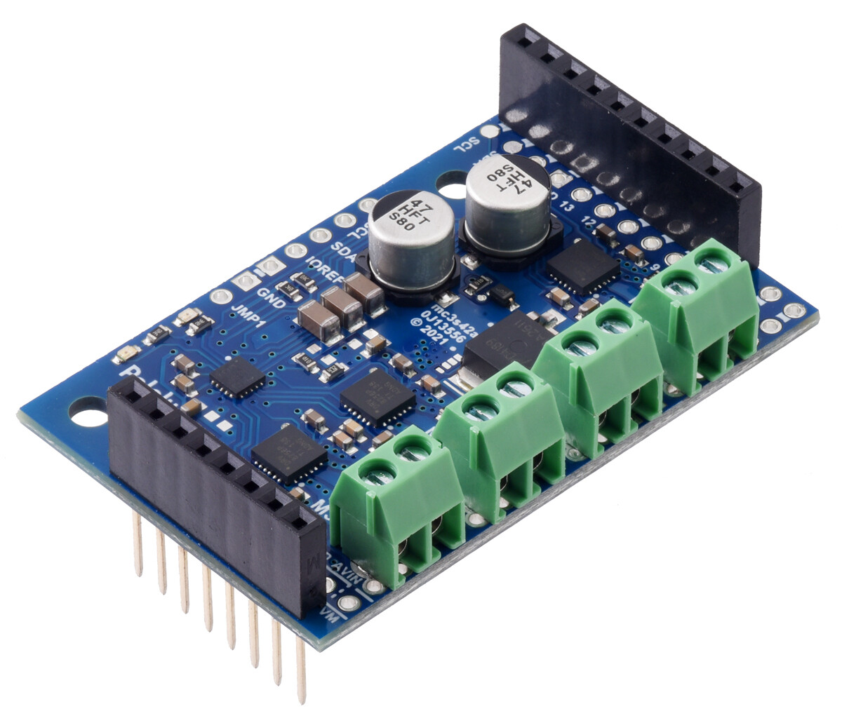 Pololu Motoron M3S256 Tripel Motor Controller Shield til Arduino (Stik loddet) 5030