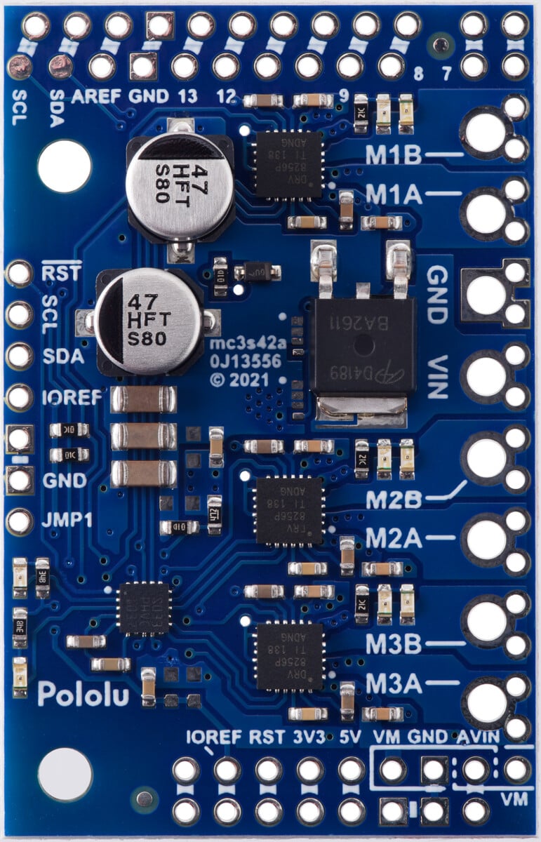 Pololu Motoron M3S256 Tripel Motorkontrolle Skærm Kit til Arduino 5031