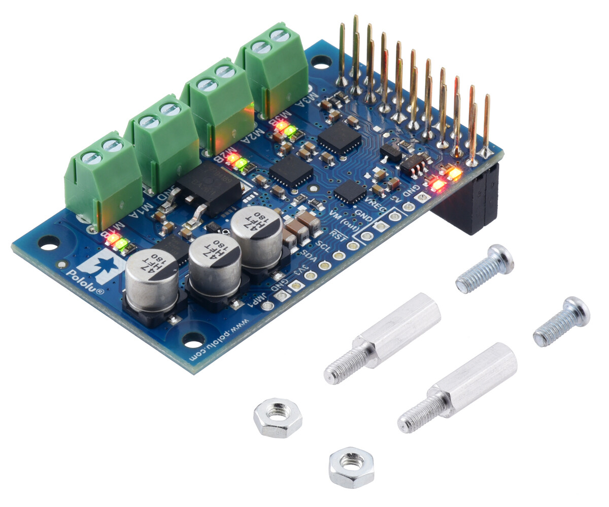 Pololu Motoron M3H256 Triple Motor Controller til Raspberry Pi (Stik loddet) 5033