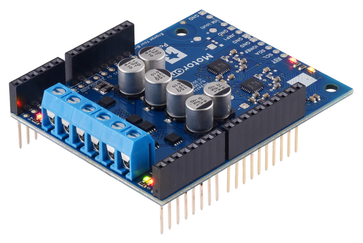 Pololu Motoron M2S18v18 Dual High-Power Motor Controller Shield til Arduino (Stik loddet) 5036