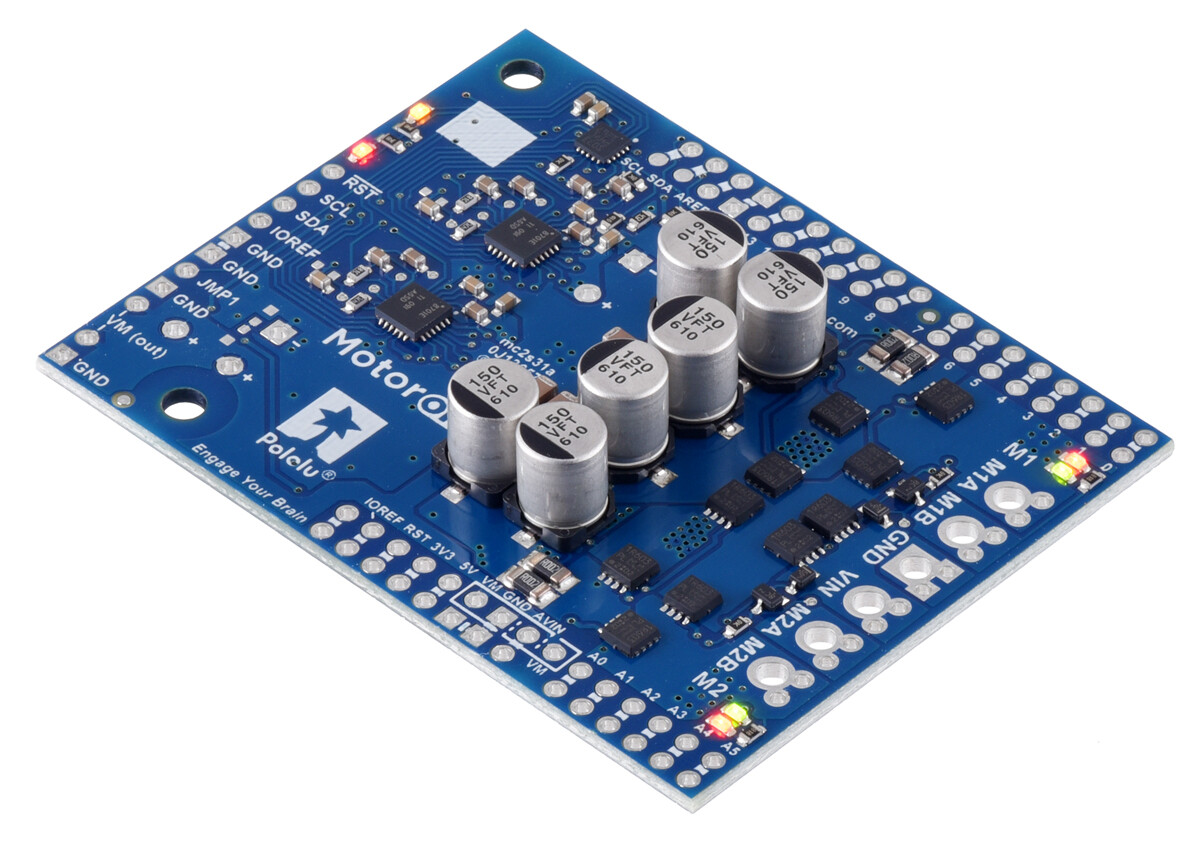 Pololu Motoron M2S18v18 Dual High-Power Motor Controller Shield til Arduino (Ingen forbindelser) 5038