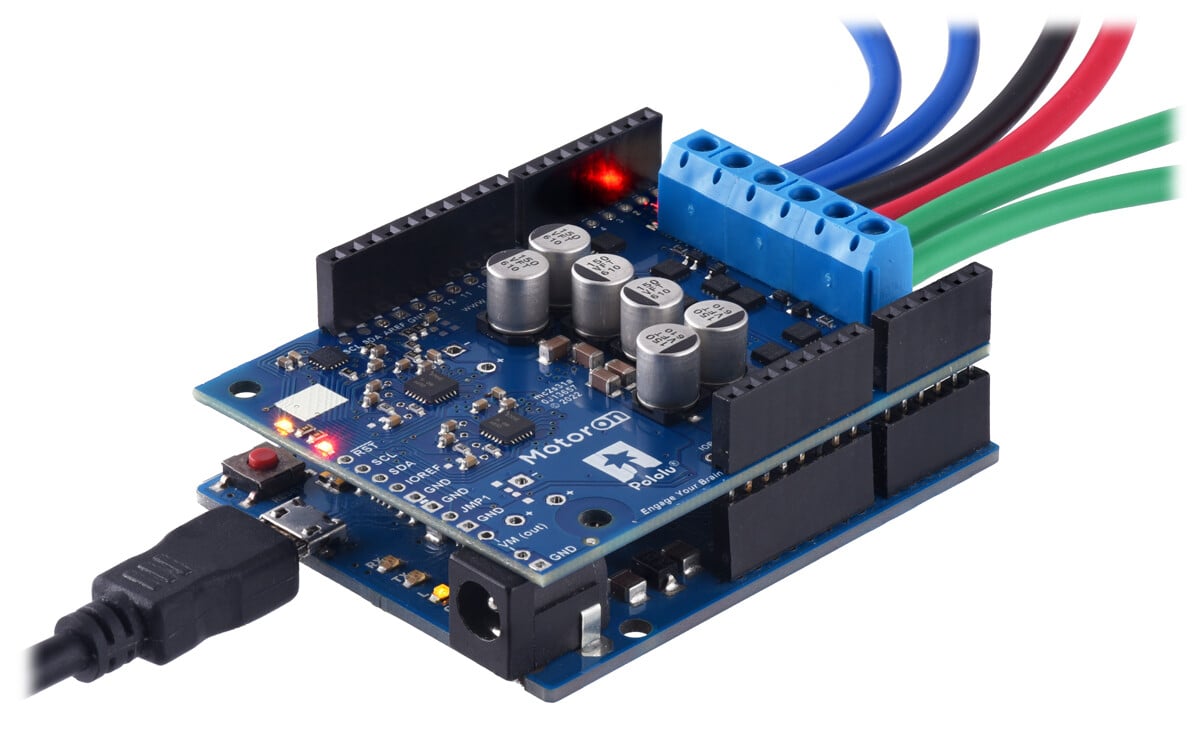 Pololu Motoron M2S18v18 Dual High-Power Motor Controller Shield til Arduino (Ingen forbindelser) 5038