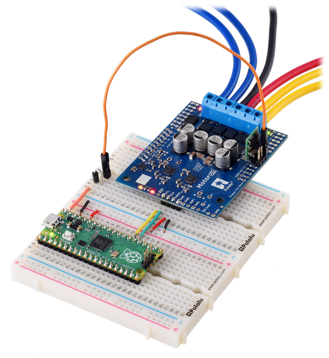 Pololu Motoron M2S18v18 Dual High-Power Motor Controller Shield til Arduino (Ingen forbindelser) 5038
