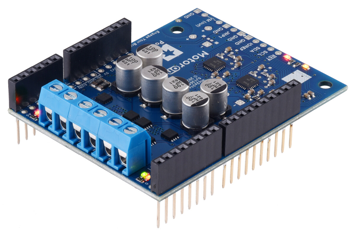 Pololu Motoron M2S24v14 Dual High-Power Motor Controller Shield til Arduino (Stik loddet) 5039