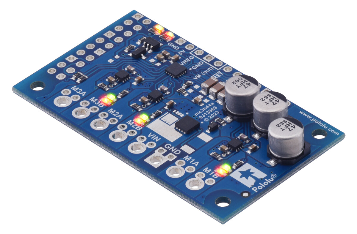 Pololu Motoron M3H550 Triple Motor Controller til Raspberry Pi (Ingen forbindelser eller afstandsstykker) 5073
