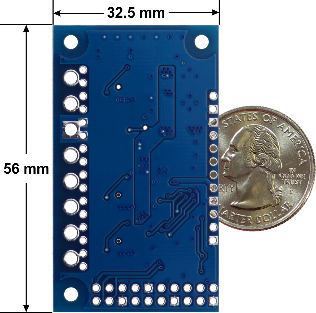 Pololu Motoron M3H550 Triple Motor Controller til Raspberry Pi (Ingen forbindelser eller afstandsstykker) 5073