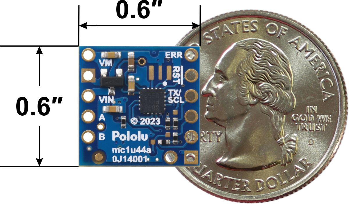 Pololu Motoron M1T550 Single I2C Motor Controller (Header Pins Soldered) 5074