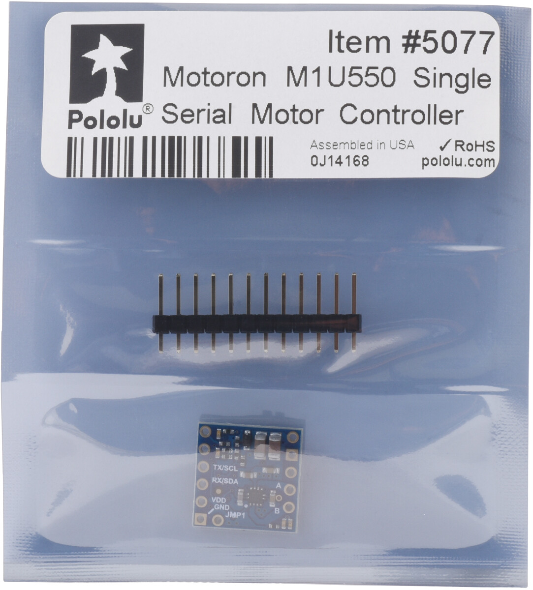 Pololu Motoron M1U550 Single Serial Motor Controller 5077