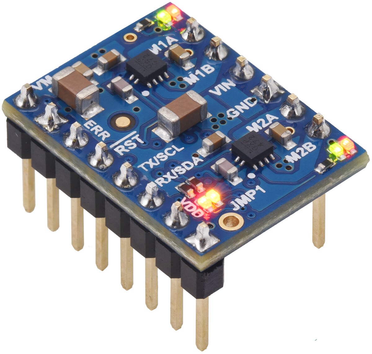 Pololu Motoron M2U550 Dual Serial Motor Controller (Header Pins Soldered) 5080