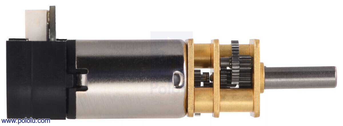 Pololu 5:1 Metallgearmotor MP 6V med 12 CPR encoder Side Connector 5127