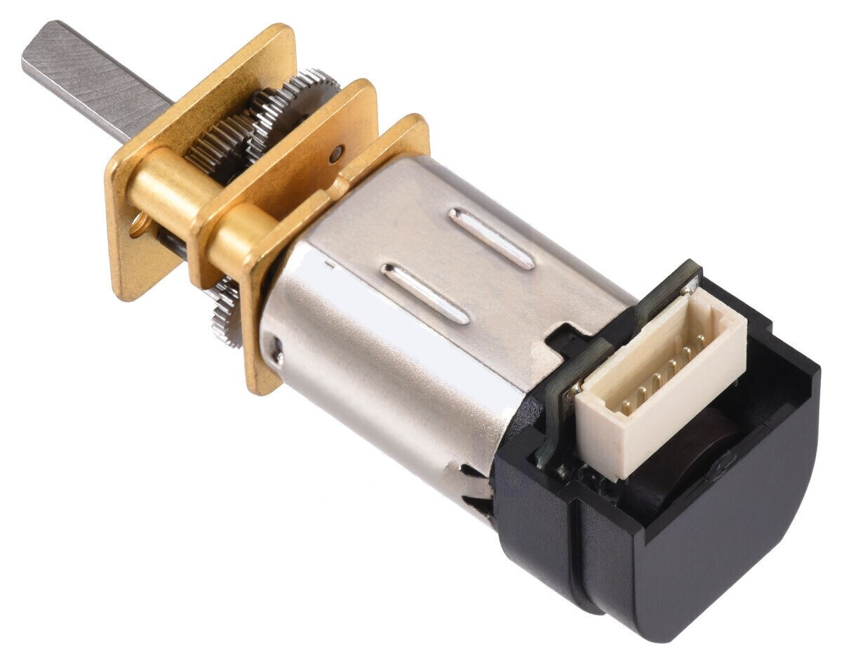 Pololu 100:1 Mikro Metal Gearmotor HPCB 6V med 12 CPR Encoder Side Connector 5191