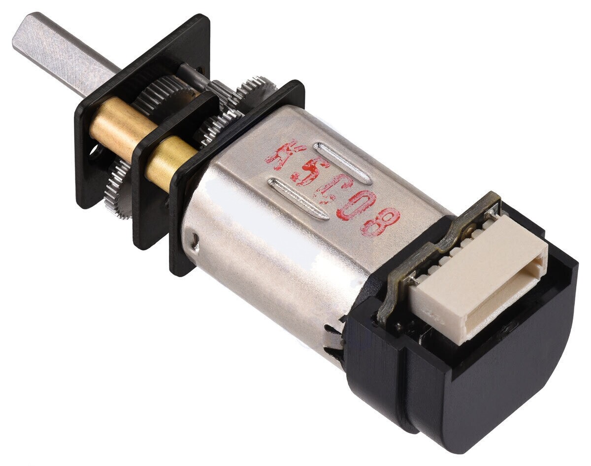 Pololu 380:1 Micro Metal Gearmotor HPCB 12V med 12 CPR Encoder Back Connector 5226