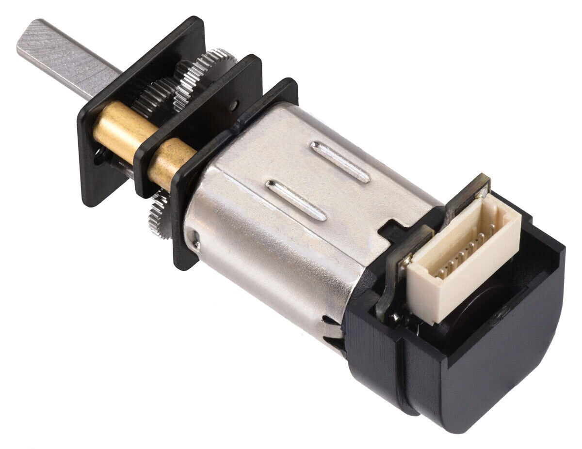 Pololu 380:1 Micro Metal Gear Motor HPCB 12V med 12 CPR Encoder Side Connector 5227