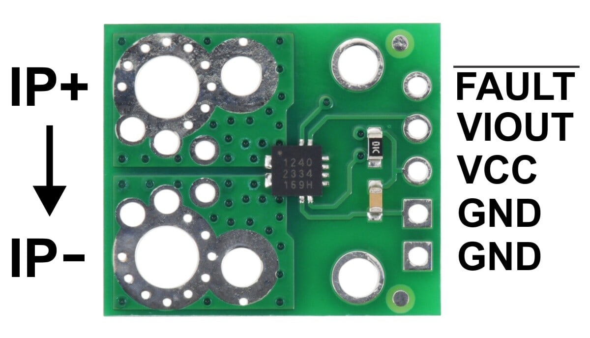 Pololu ACS71240KEXBLT-010B3 Strømsensor Carrier -10A til +10A 3.3V 5240
