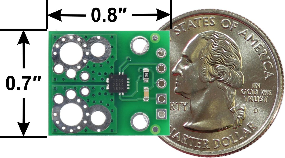 Pololu ACS71240KEXBLT-010B3 Strømsensor Carrier -10A til +10A 3.3V 5240