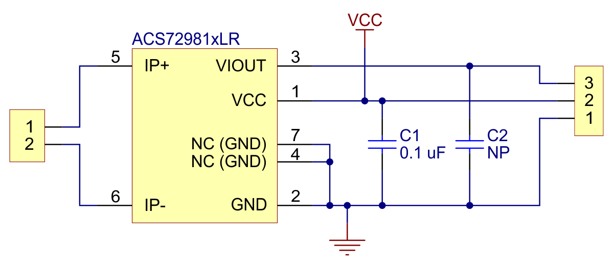 Pololu ACS72981LLRATR-050B5 Strømsensor Kompakt Carrier -50A til +50A 5V 5251