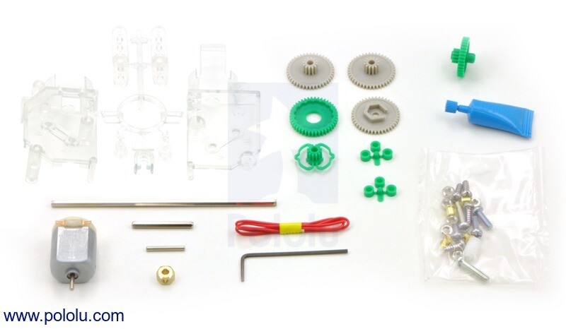 Pololu Tamiya 70110 4-Speed Krank-Aksel Gearkasse Kit 68