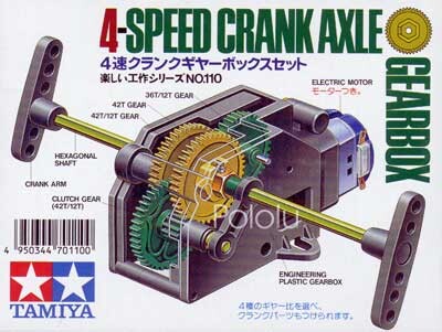 Pololu Tamiya 70110 4-Speed Krank-Aksel Gearkasse Kit 68