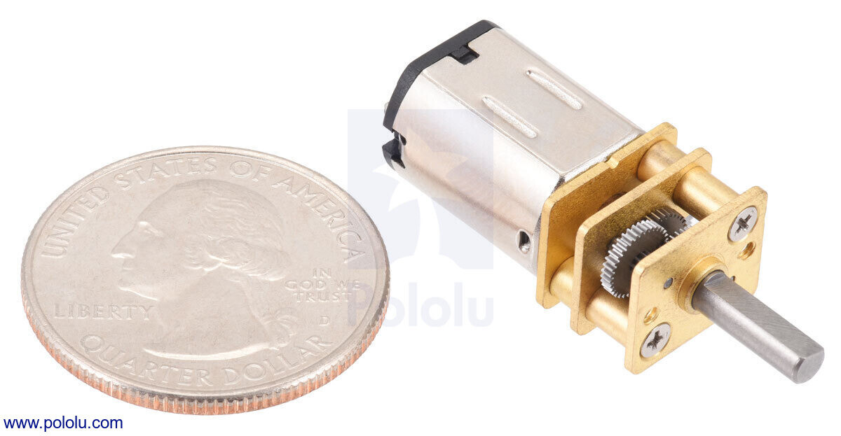 Pololu 10:1 Metallgetriebemotor HP, børstet DC-motor 6V 999