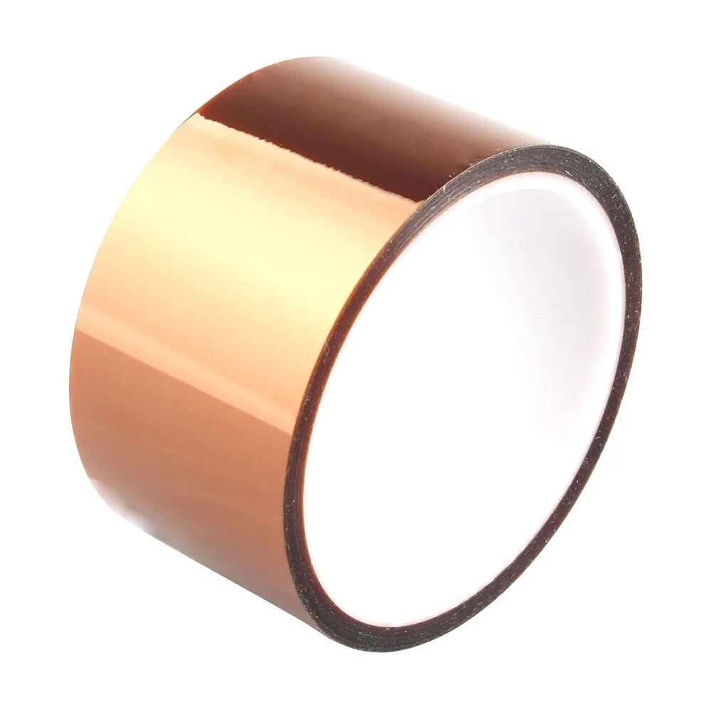 Kapton-Tape, hitzebestandigt klæbemiddel, 33 Meter, 50 mm, 50µ for 3D printere op til 280 grader
