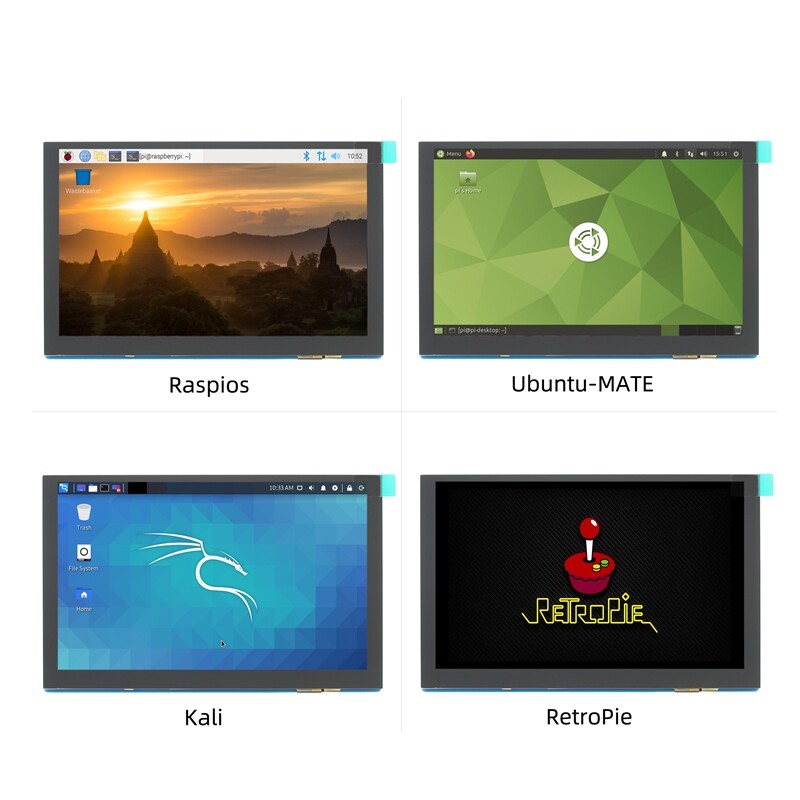 5,0 zoll 800x480 MIPI DSI IPS display til Raspberry Pi kapacitiv touch