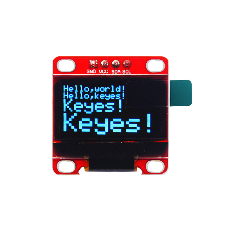 0,96 zoll OLED-display SSD1306 128x64 I2C/IIC-modul til Arduino Raspberry Pi