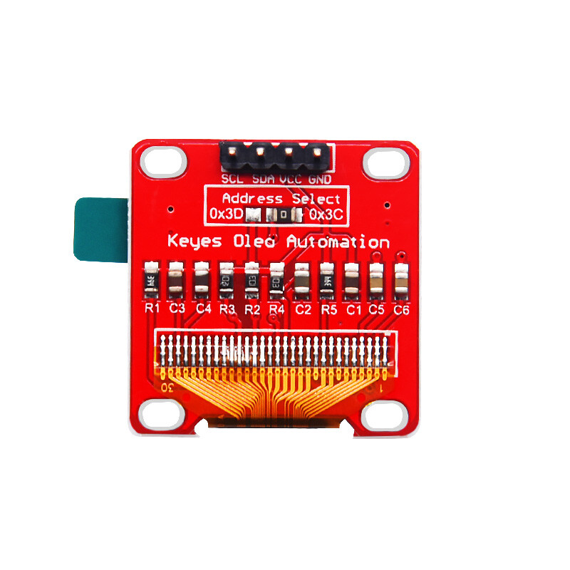 0,96 zoll OLED-display SSD1306 128x64 I2C/IIC-modul til Arduino Raspberry Pi