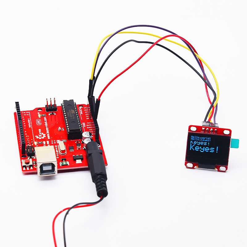 0,96 zoll OLED-display SSD1306 128x64 I2C/IIC-modul til Arduino Raspberry Pi