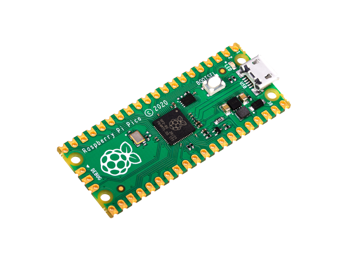 Raspberry Pi Pico RP2040, Dual ARM Cortex-M0+ @133 MHz 264 kB SRAM
