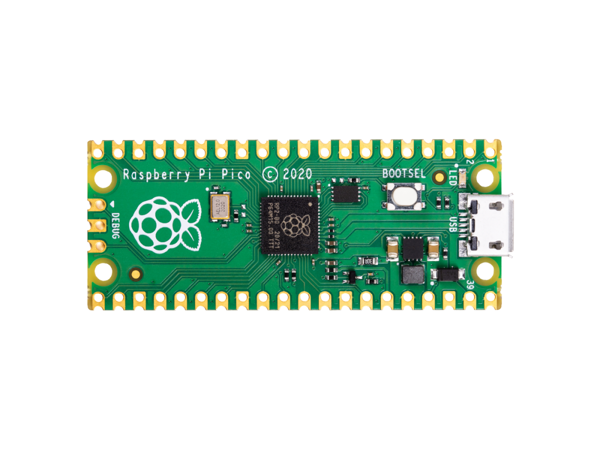 Raspberry Pi Pico RP2040, Dual ARM Cortex-M0+ @133 MHz 264 kB SRAM