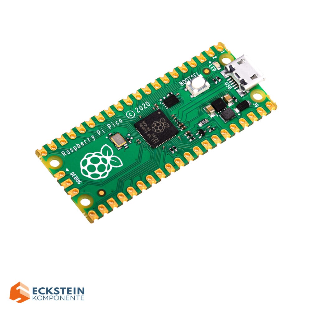 Raspberry Pi Pico RP2040, Dual ARM Cortex-M0+ @133 MHz 264 kB SRAM