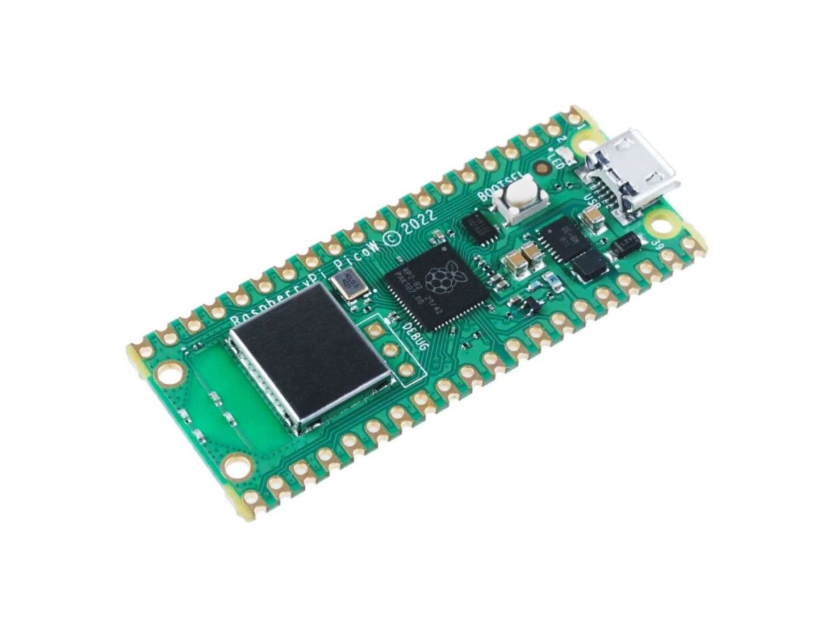 Raspberry Pi Pico W Udviklingskort med trådløs chip CYW43439