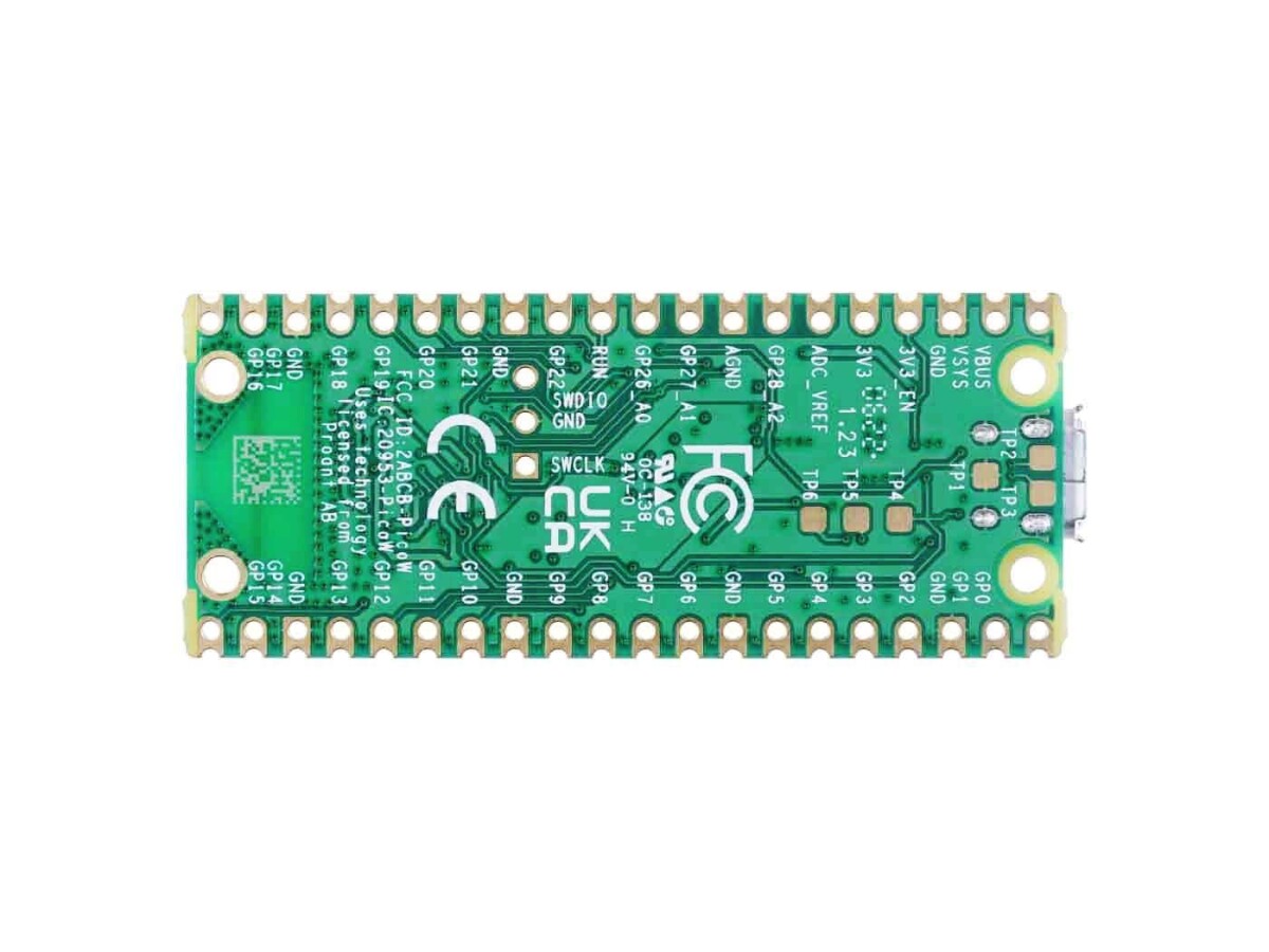 Raspberry Pi Pico W Udviklingskort med trådløs chip CYW43439