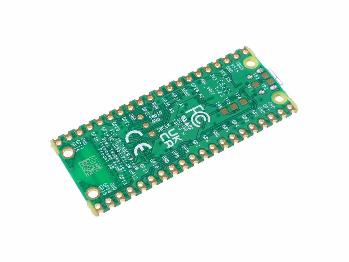 Raspberry Pi Pico W Udviklingskort med trådløs chip CYW43439