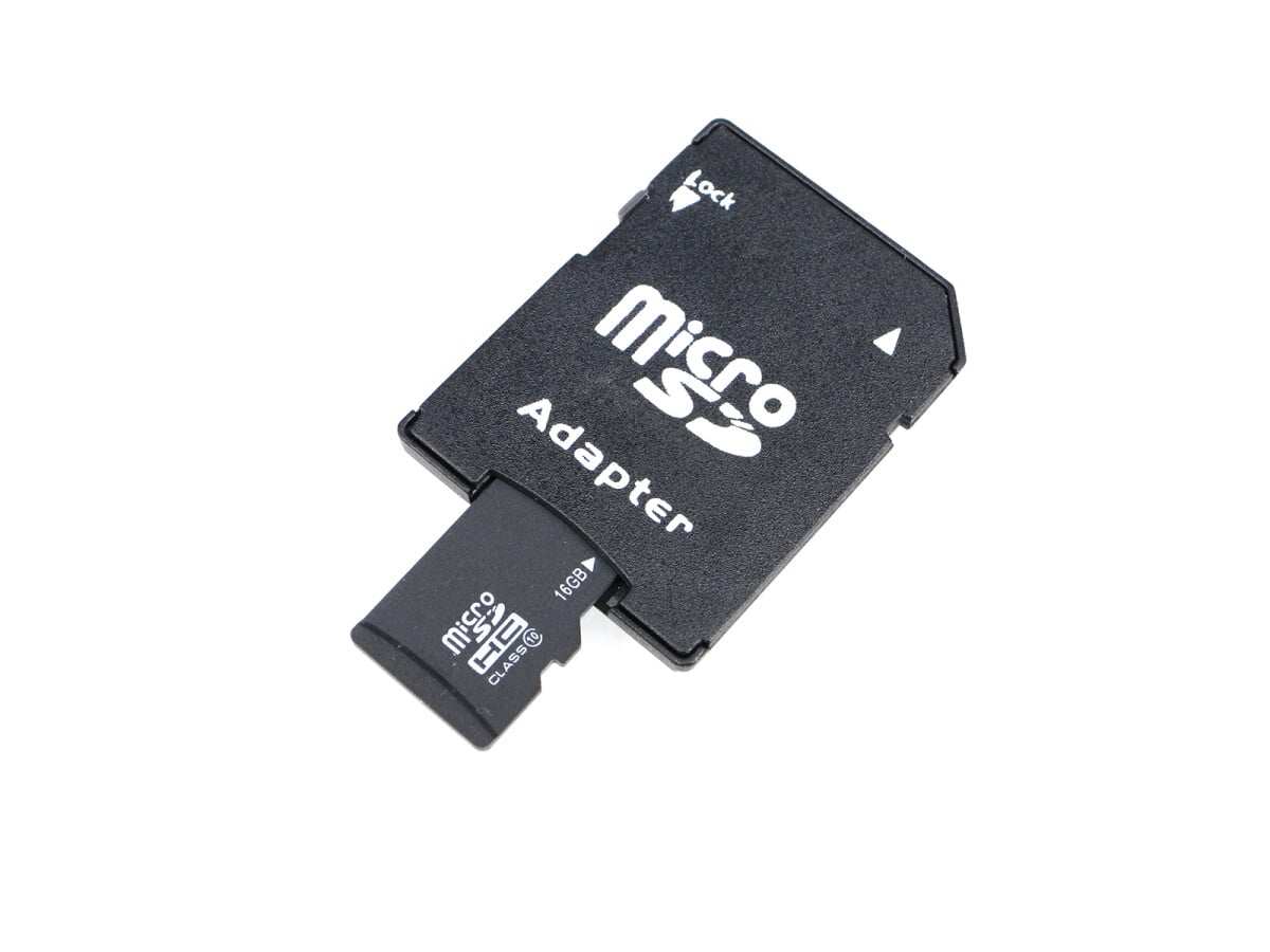 16 GB Micro SD-kort, Klasse 10, med adapter