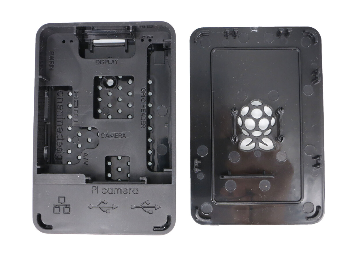 Raspberry Pi ABS-etui, sort kabinet til Raspberry Pi 3 Model B