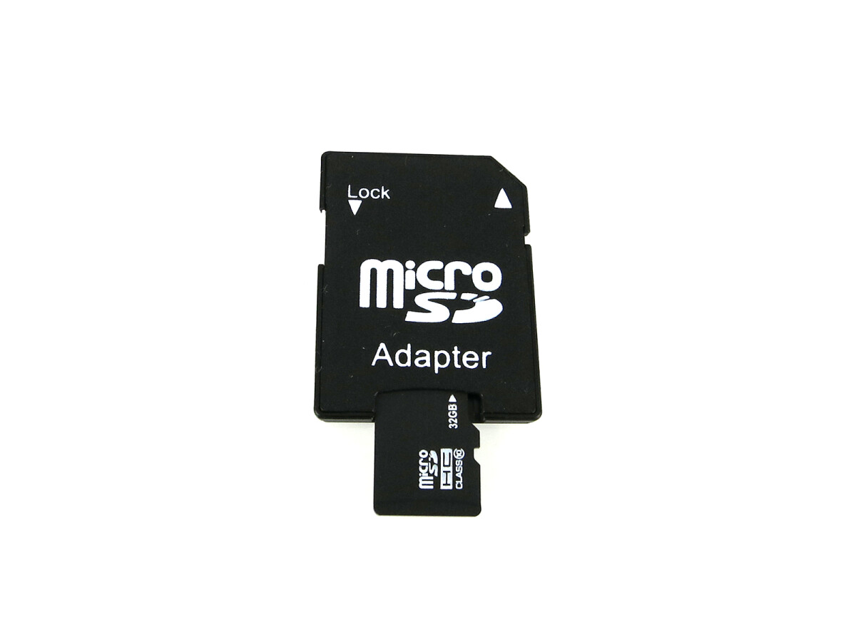 32 GB Micro SD-kort, Klasse 10, med adapter