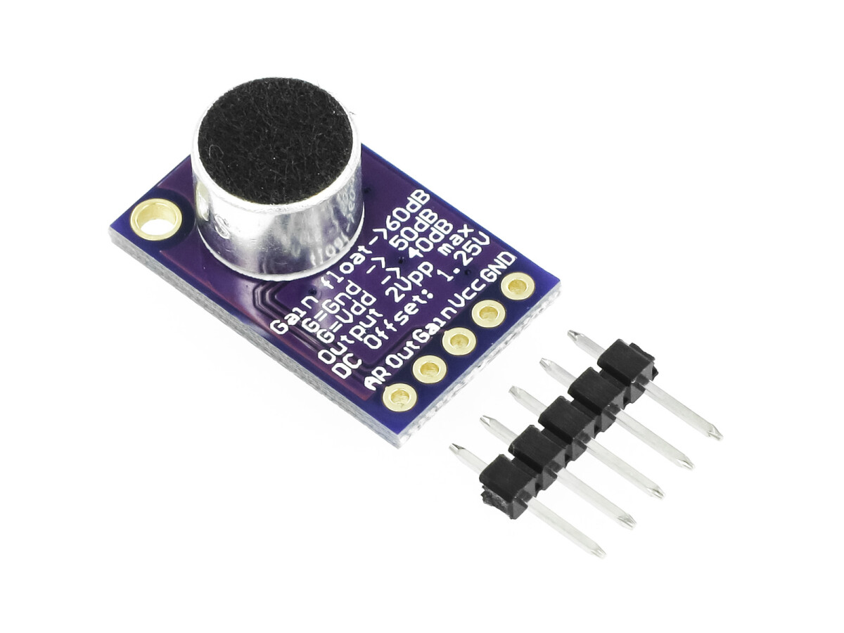 GY-MAX9814 Sound Sensor Modul Elektret Mikrofon Forstærker - MAX9814