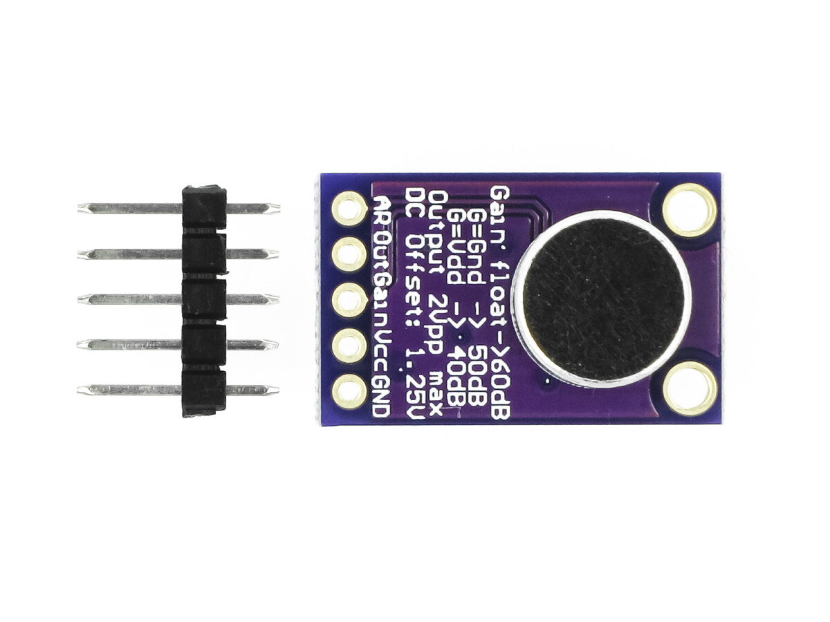 GY-MAX9814 Sound Sensor Modul Elektret Mikrofon Forstærker - MAX9814