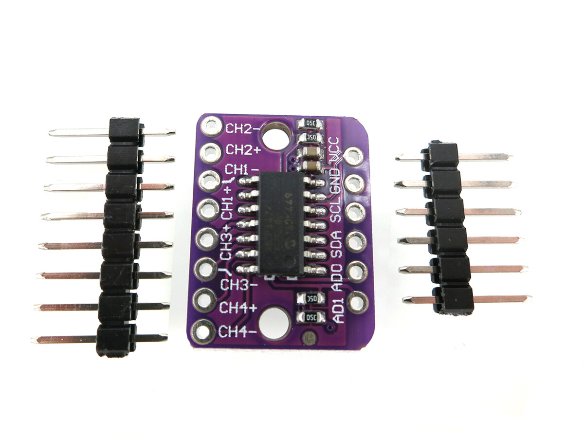 GY-MCP3424 18-bit analogt-til-digitalt konverter, multi-kanal