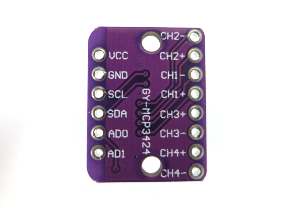 GY-MCP3424 18-bit analogt-til-digitalt konverter, multi-kanal